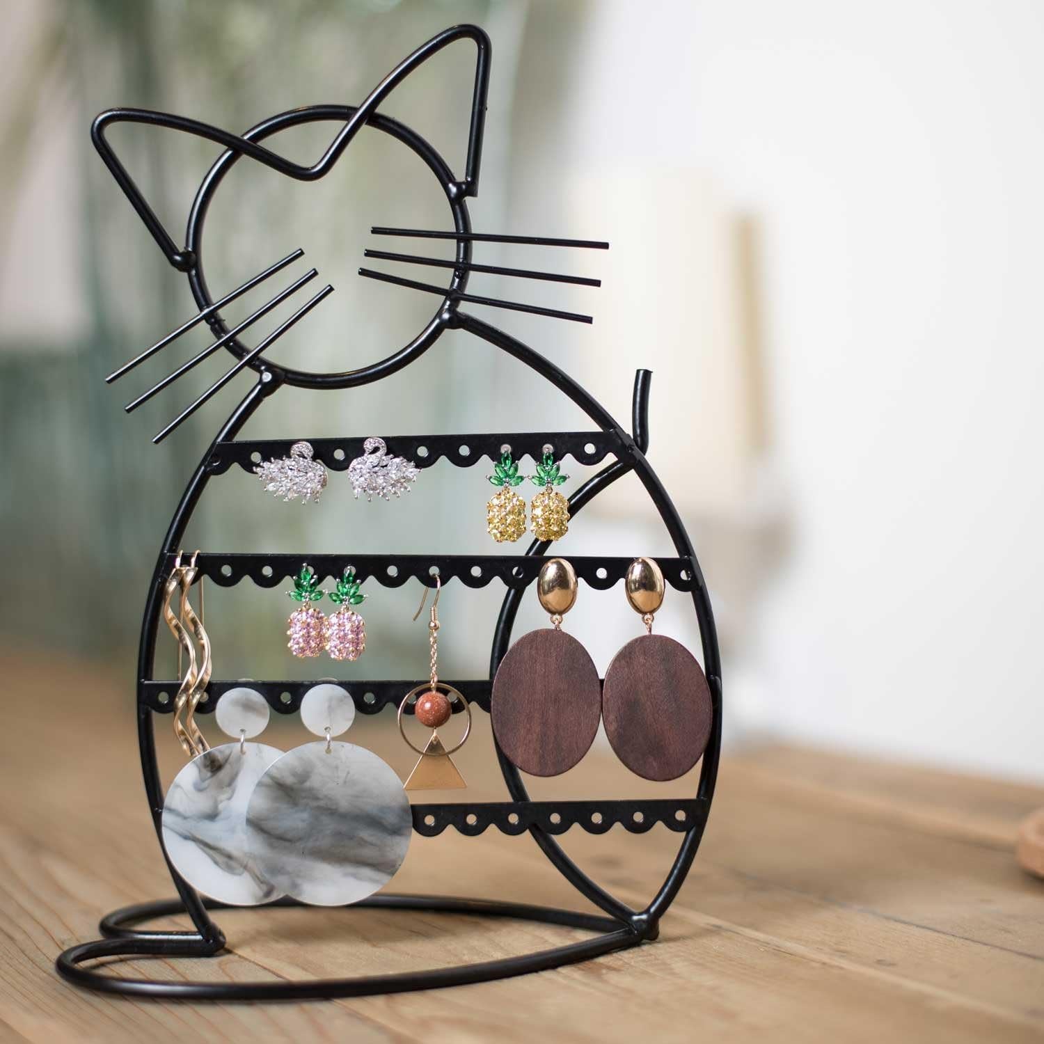 Jewelry Organizer Stand Cat Shaped