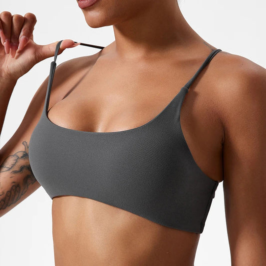 Super Soft Cross-Back Sports Bra – High-Quality Yoga & Workout Top