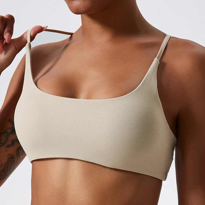 Super Soft Cross-Back Sports Bra – High-Quality Yoga & Workout Top